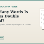 How Many Words Is 3 Pages Double Spaced?