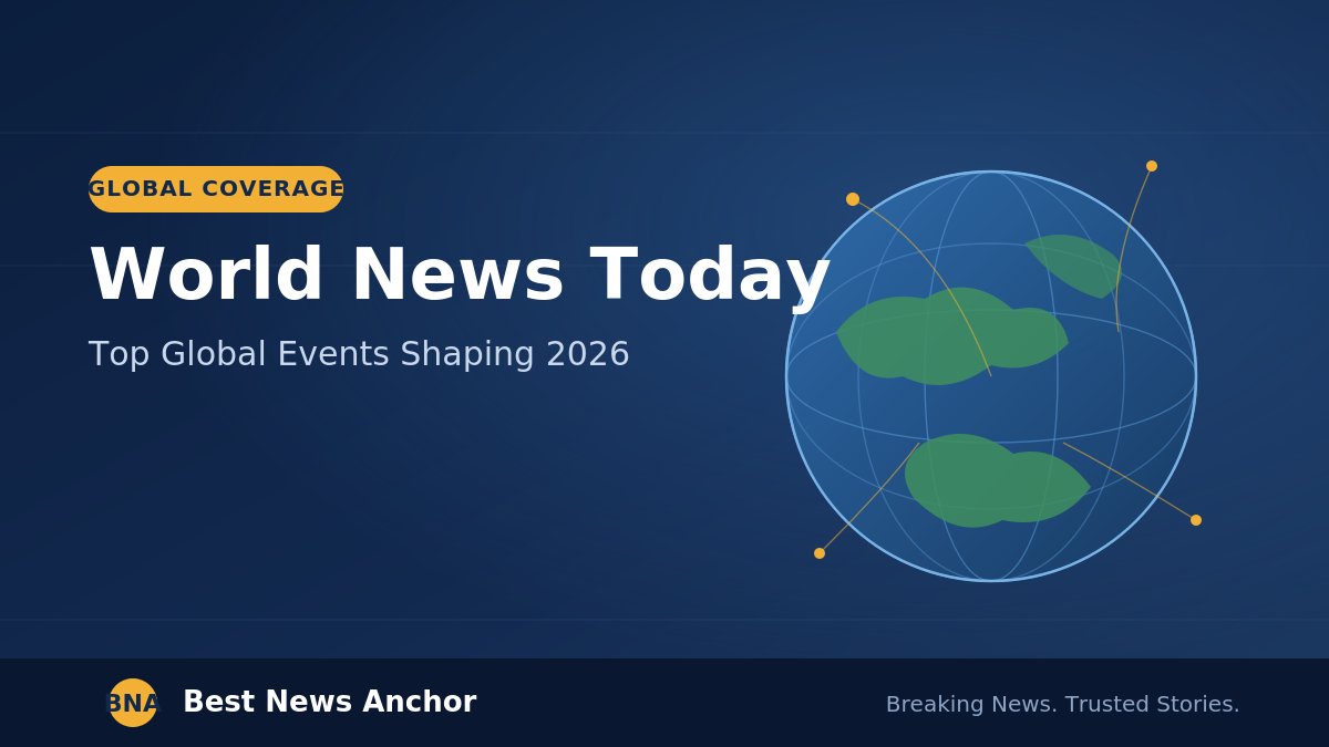 World News Today: Top Global Events Shaping 2026